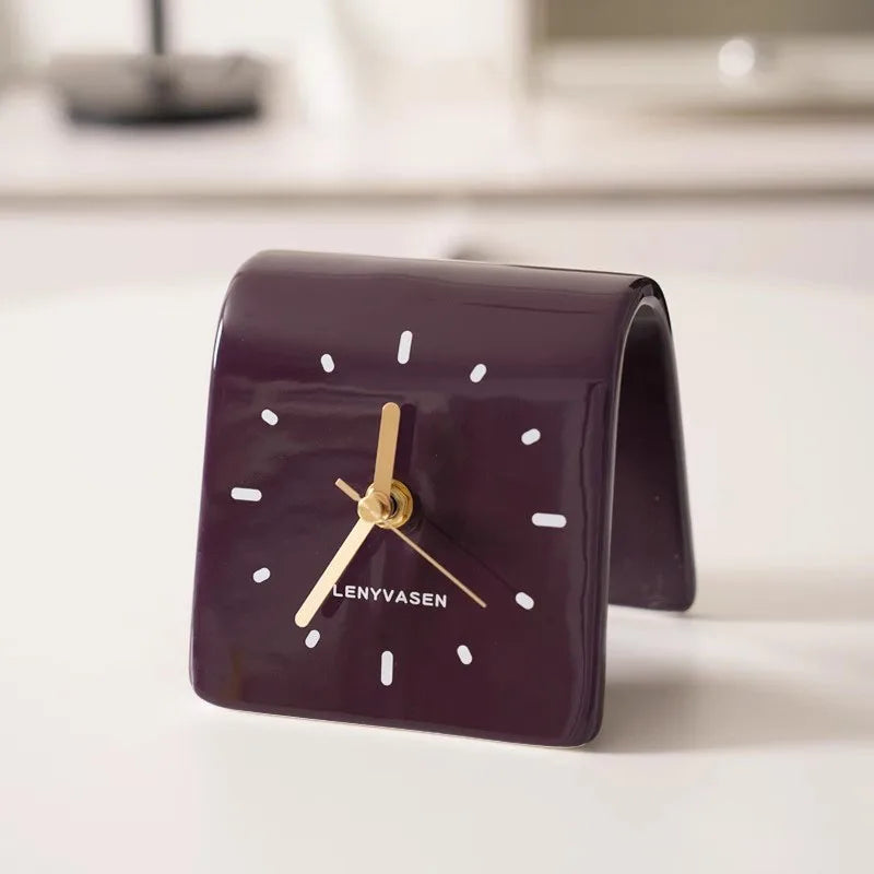 Sculptural Ceramic Desk Clock 9