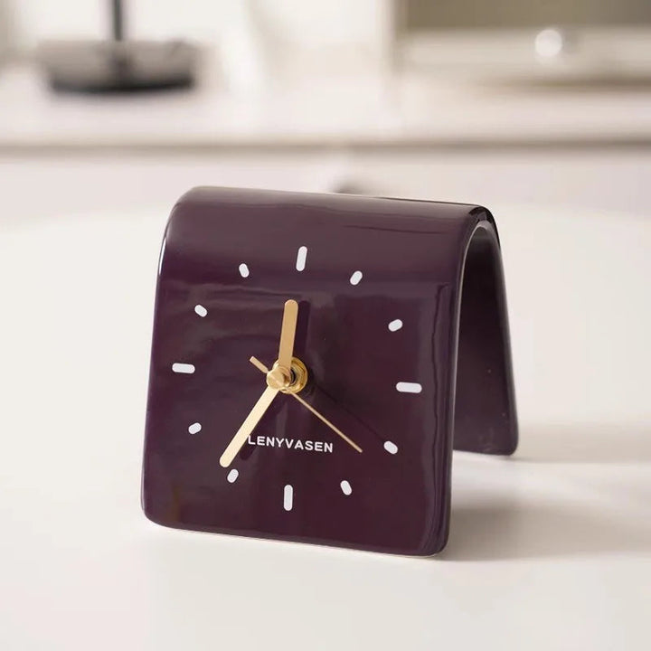 Sculptural Ceramic Desk Clock 9