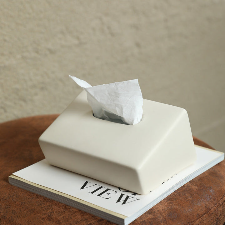 Sculptural Ceramic Tissue Box Cover 0