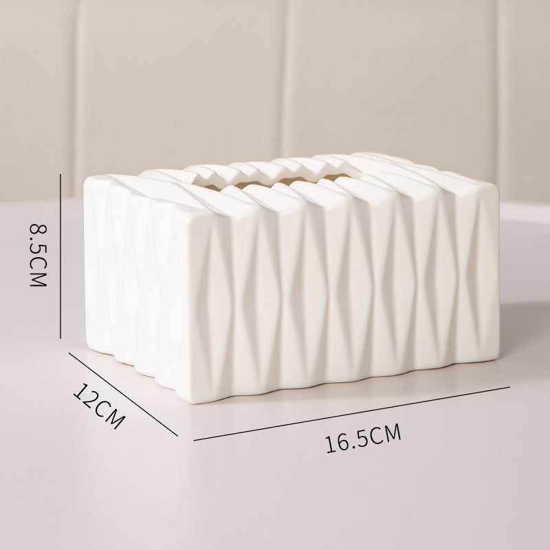 Sculptural Ceramic Tissue Box Cover 0