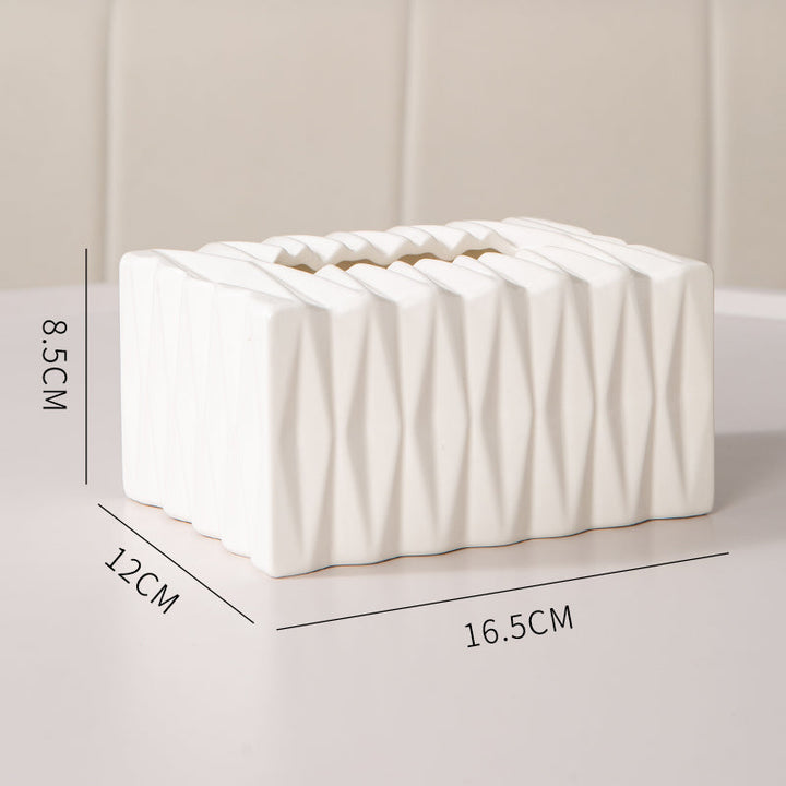 Sculptural Ceramic Tissue Box Cover 0