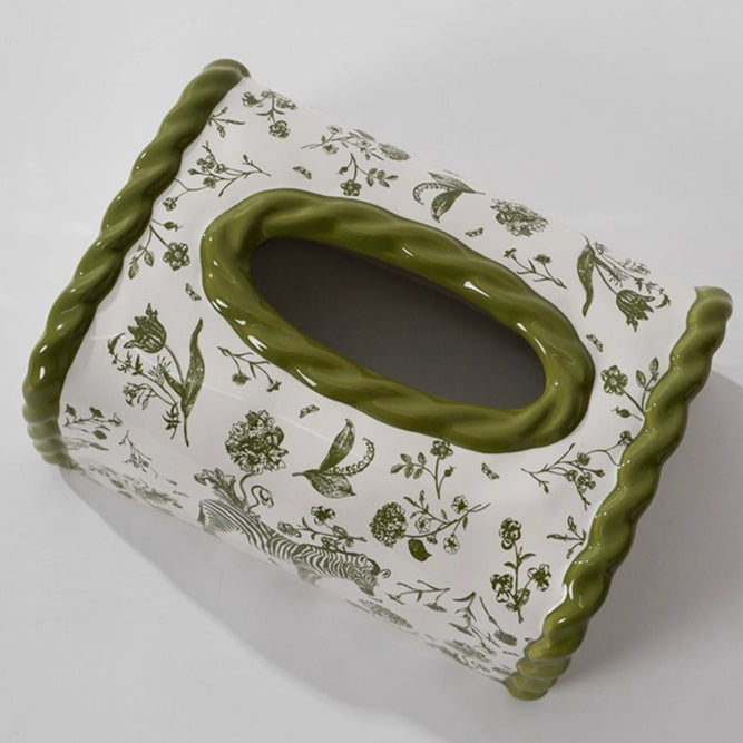 Sculptural Ceramic Tissue Box Cover 0