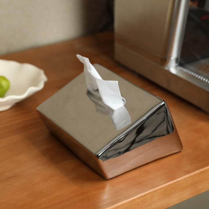 Sculptural Ceramic Tissue Box Cover 1