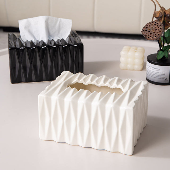 Sculptural Ceramic Tissue Box Cover 1