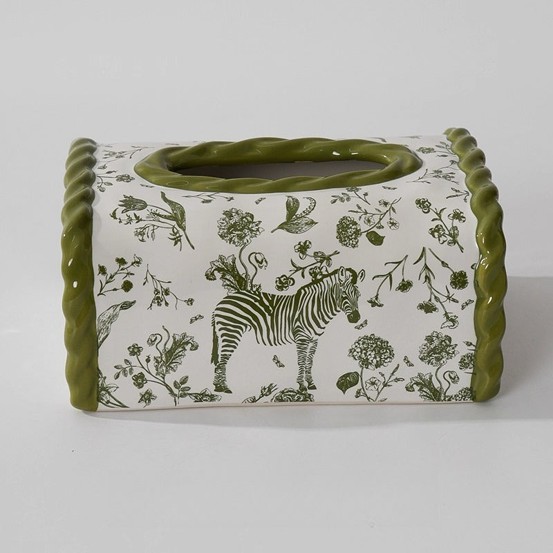 Sculptural Ceramic Tissue Box Cover 1