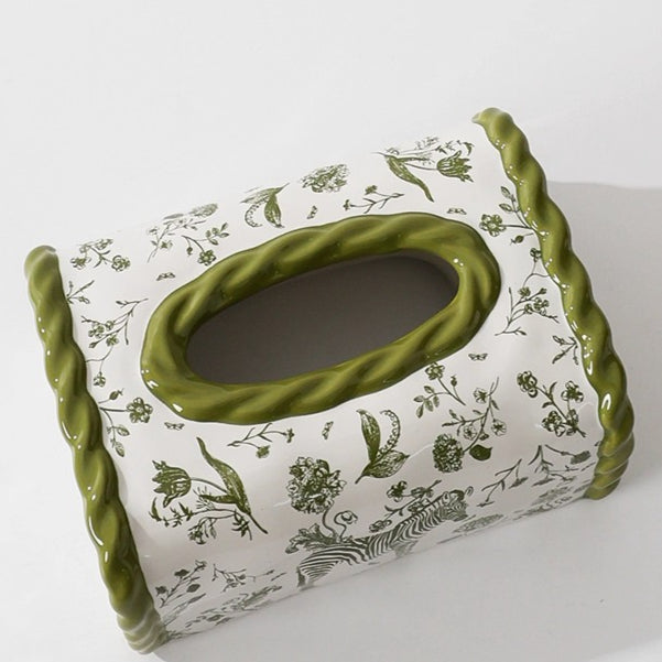 Sculptural Ceramic Tissue Box Cover 2
