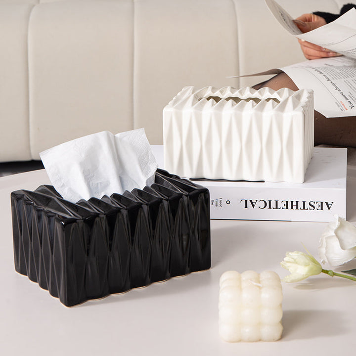 Sculptural Ceramic Tissue Box Cover 2