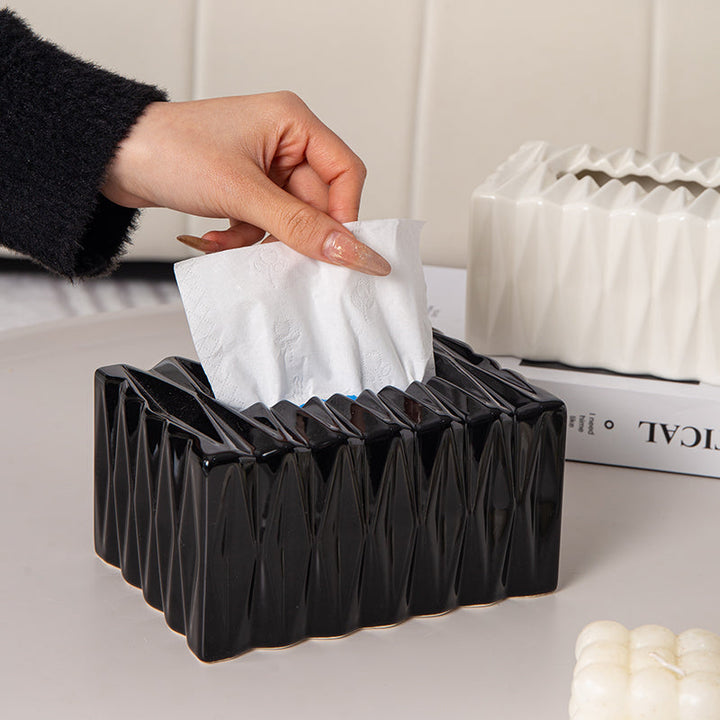 Sculptural Ceramic Tissue Box Cover 3