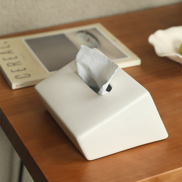 Sculptural Ceramic Tissue Box Cover 4