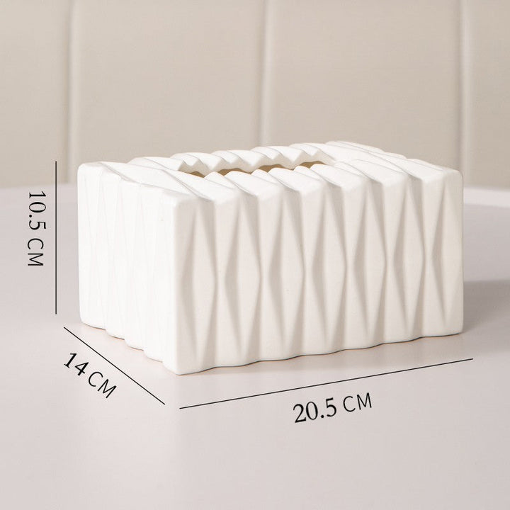Sculptural Ceramic Tissue Box Cover 5