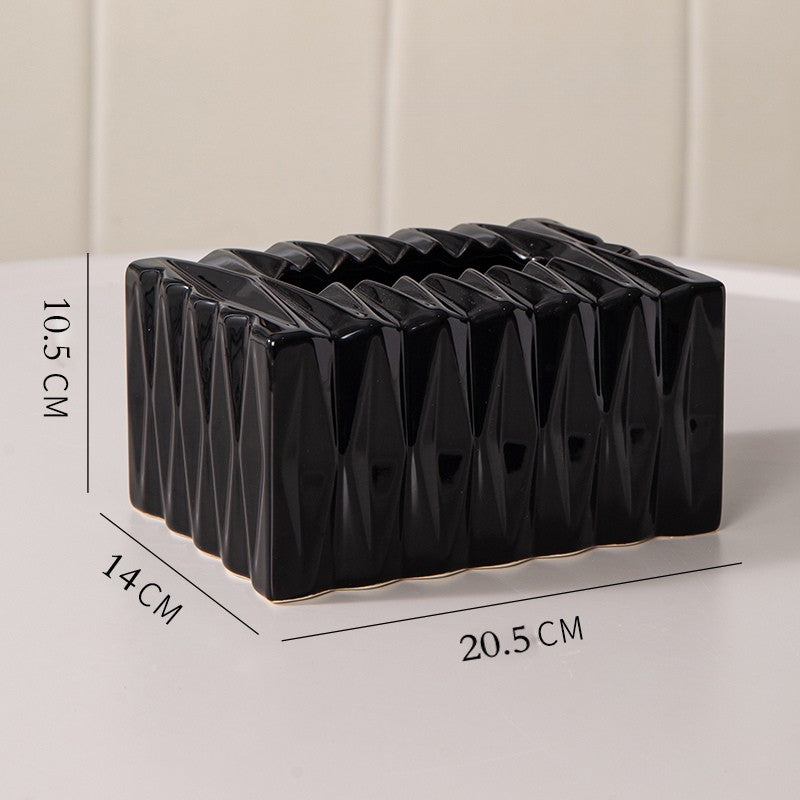 Sculptural Ceramic Tissue Box Cover 6