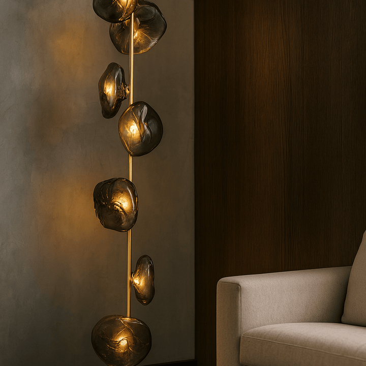 Sculptural Glass Floor Lamp 0