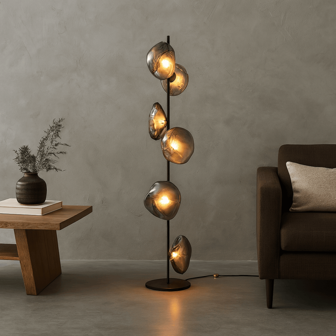 Sculptural Glass Floor Lamp 1