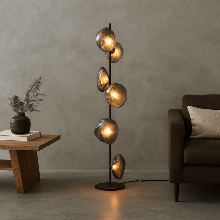 Sculptural Glass Floor Lamp 1