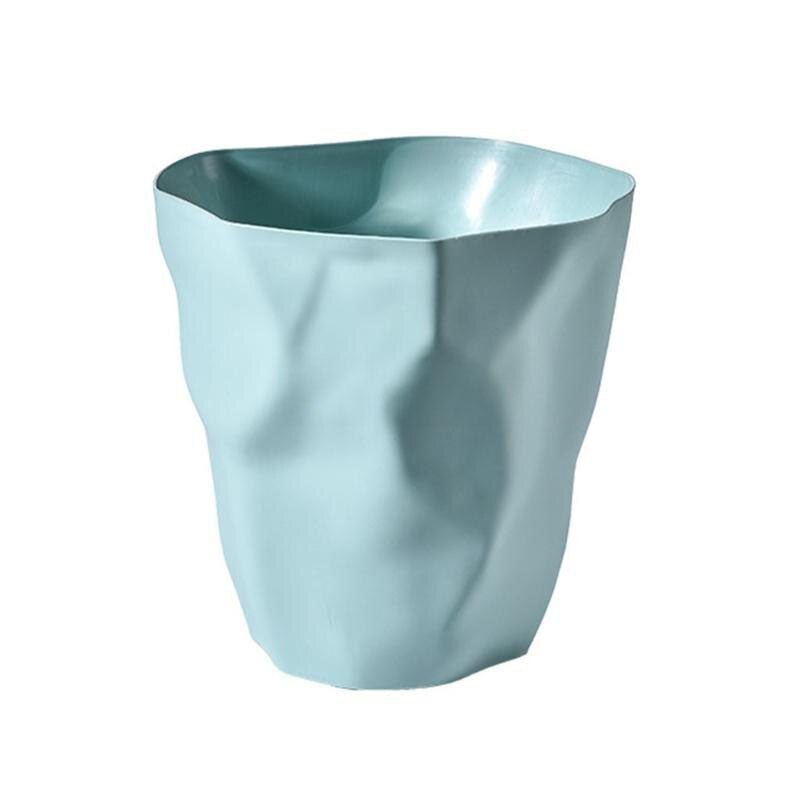 Sculptural Matte Plastic Trash Can 1