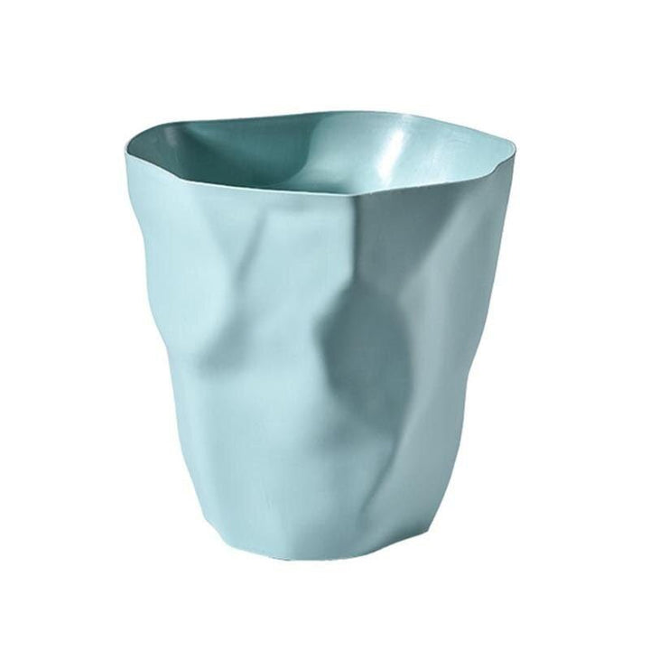 Sculptural Matte Plastic Trash Can 1
