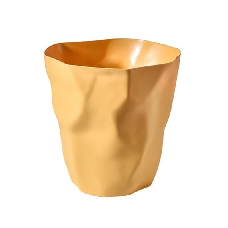 Sculptural Matte Plastic Trash Can 3