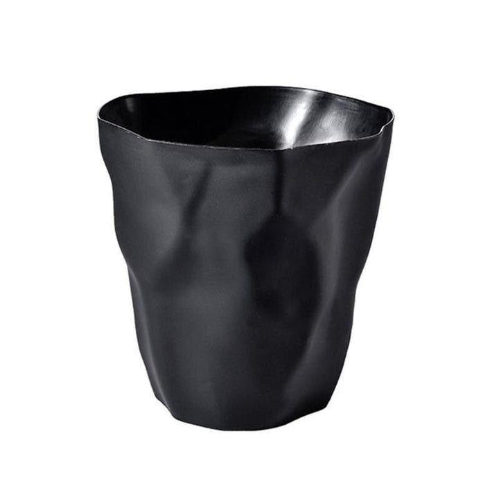 Sculptural Matte Plastic Trash Can 4