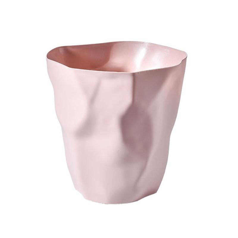 Sculptural Matte Plastic Trash Can 5