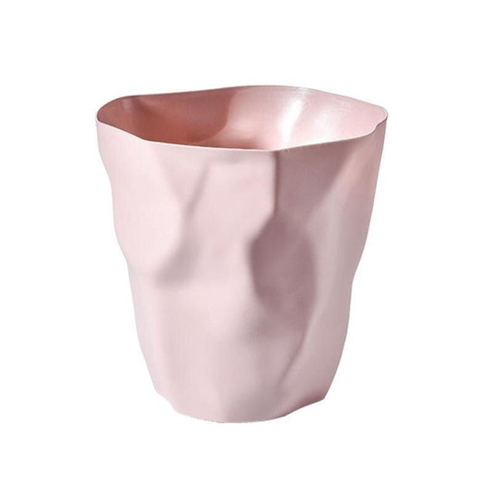 Sculptural Matte Plastic Trash Can 5