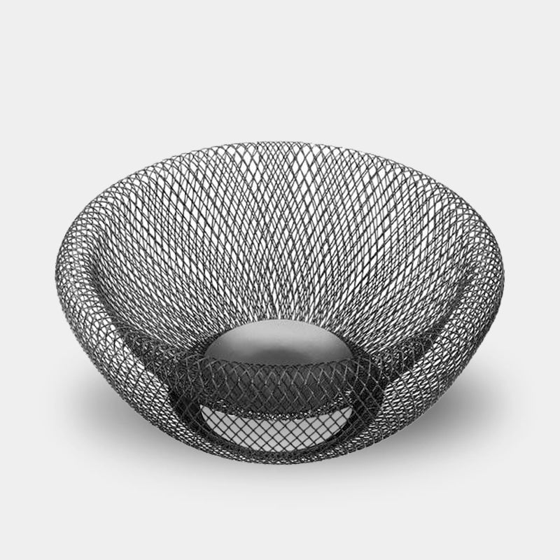 Sculptural Metal Fruit Bowl 0