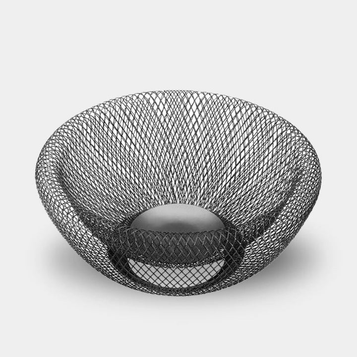 Sculptural Metal Fruit Bowl 0