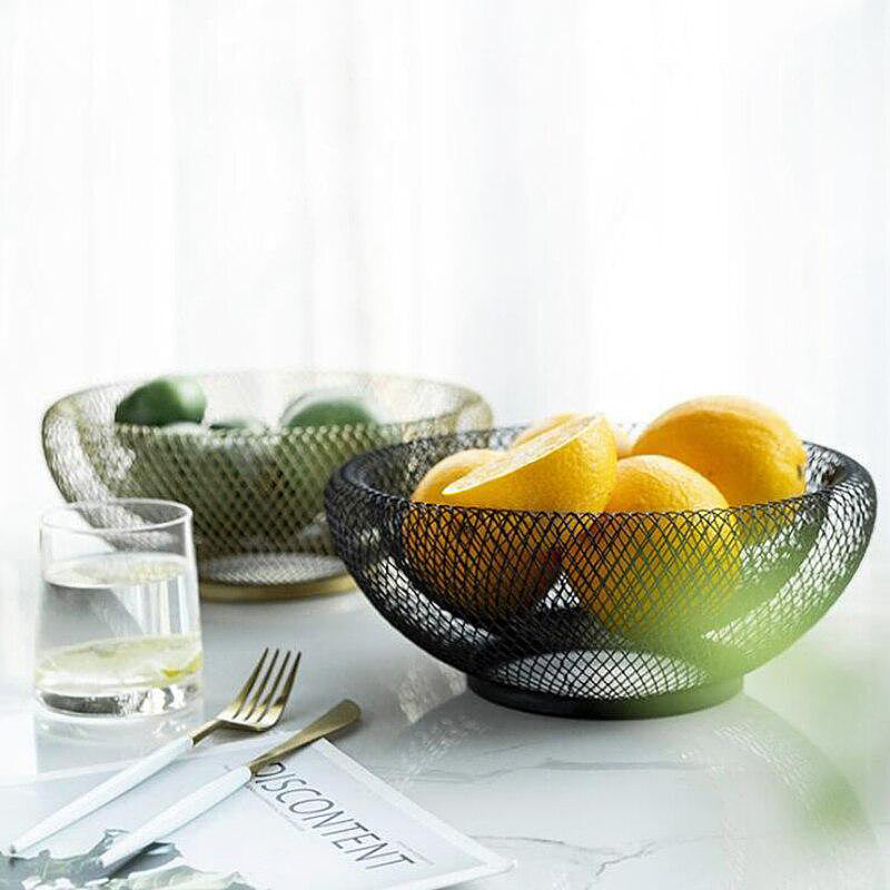 Sculptural Metal Fruit Bowl 2