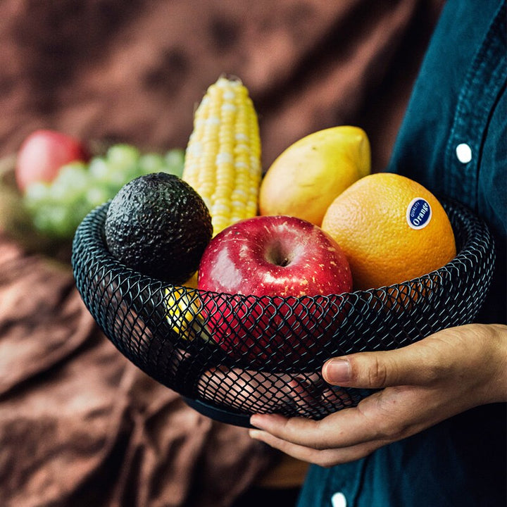 Sculptural Metal Fruit Bowl 4