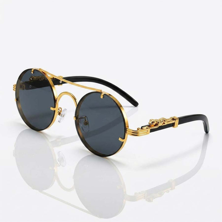 Sculptural Metal Sunglasses 0