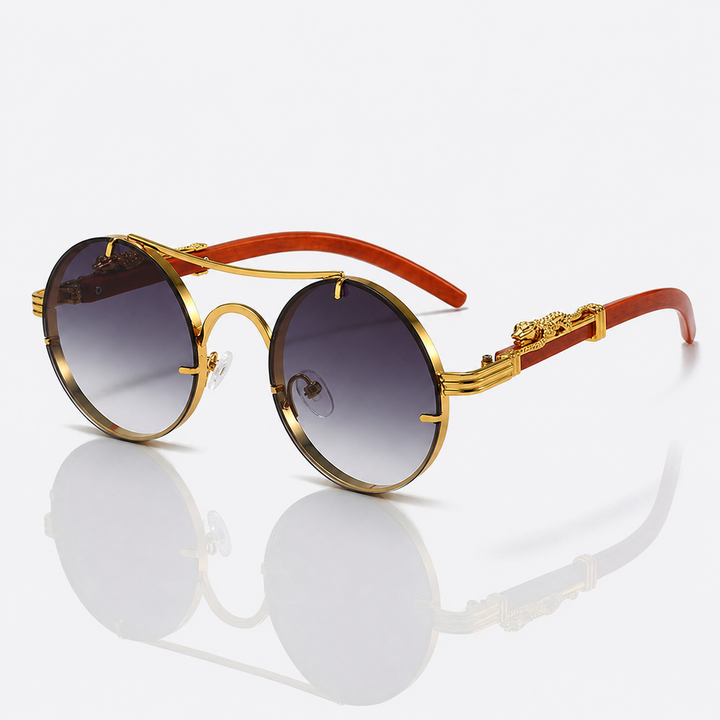 Sculptural Metal Sunglasses 5