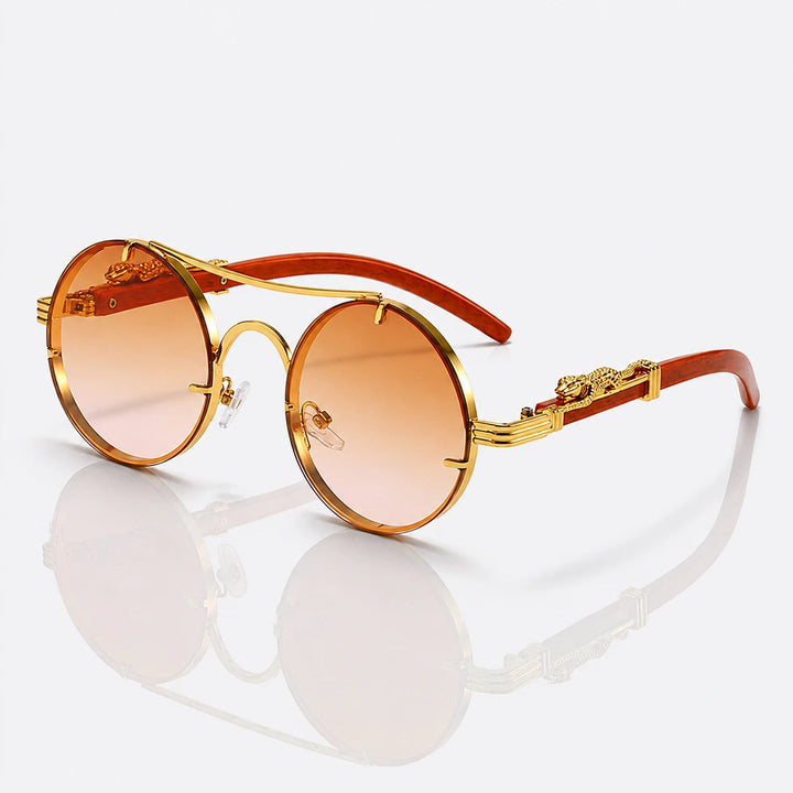 Sculptural Metal Sunglasses 6