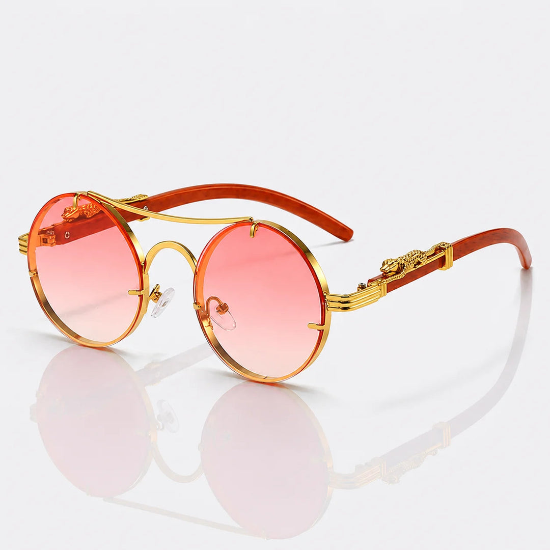 Sculptural Metal Sunglasses 7