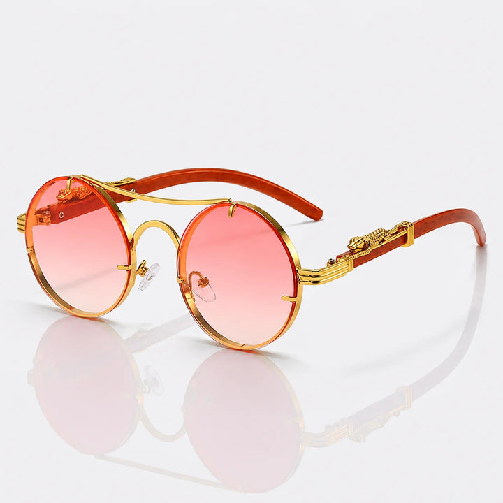 Sculptural Metal Sunglasses 7