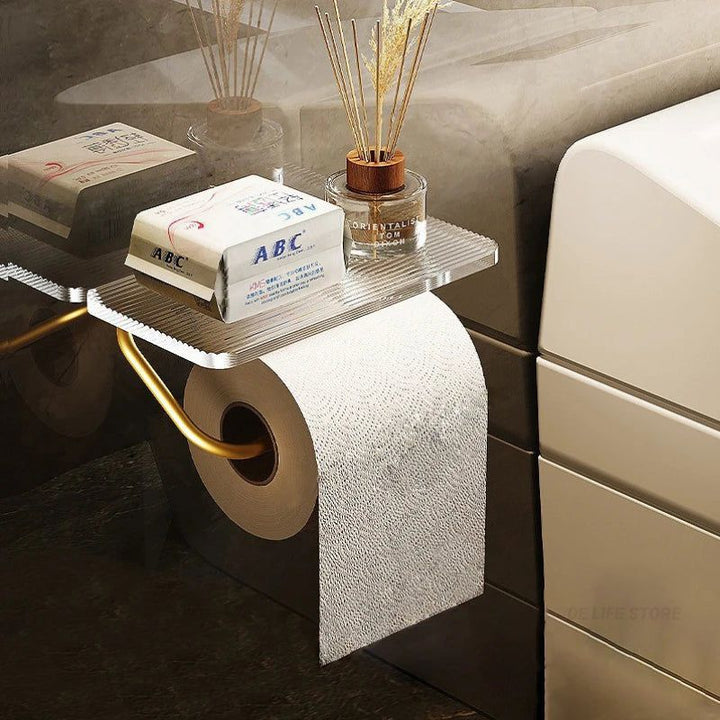 Sculptural Metal Toilet Paper Holder 1