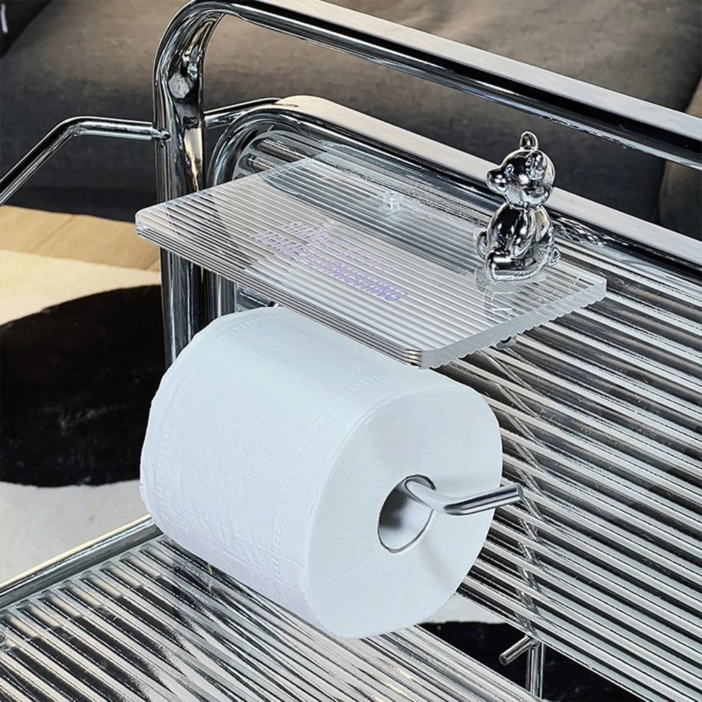 Sculptural Metal Toilet Paper Holder 2
