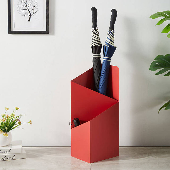 Sculptural Metal Umbrella Stand 0