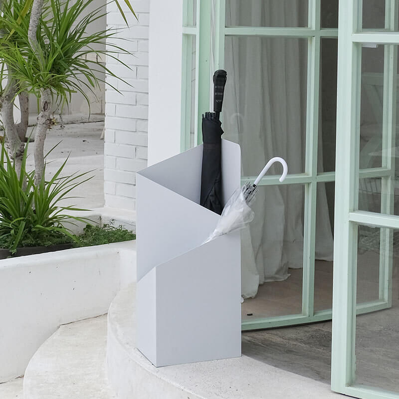 Sculptural Metal Umbrella Stand 5