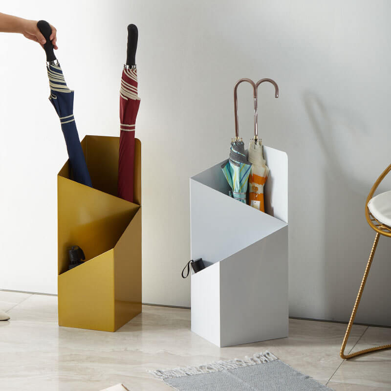 Sculptural Metal Umbrella Stand 6