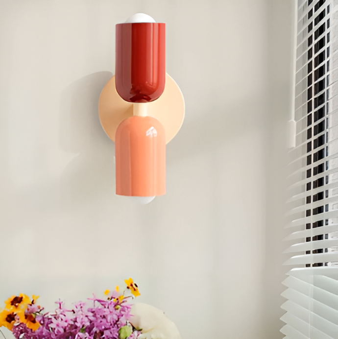 Sculptural Metal Wall Sconce 1