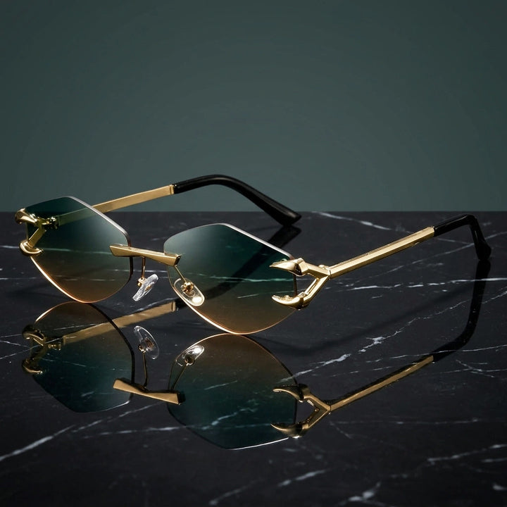 Sculptural Rimless Sunglasses 0