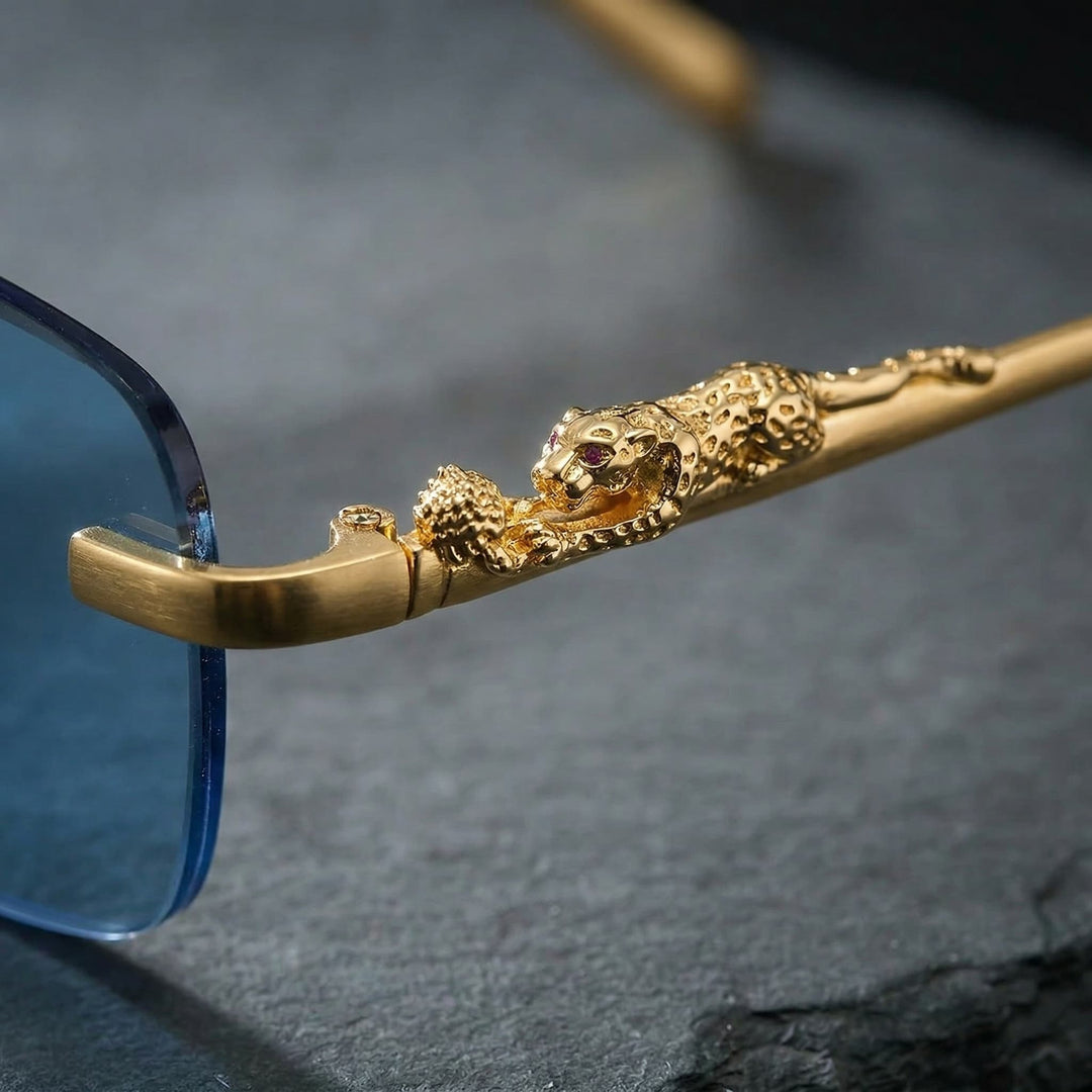 Sculptural Rimless Sunglasses 1