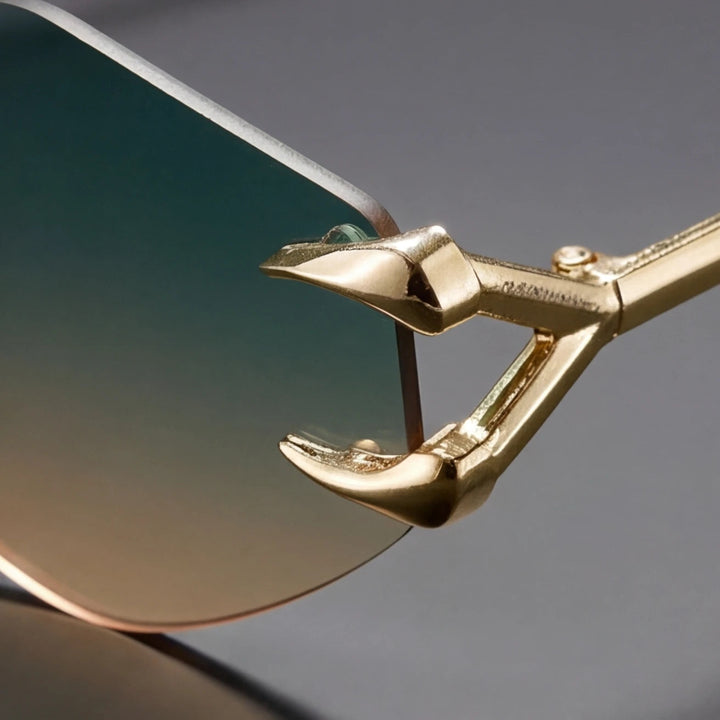 Sculptural Rimless Sunglasses 2