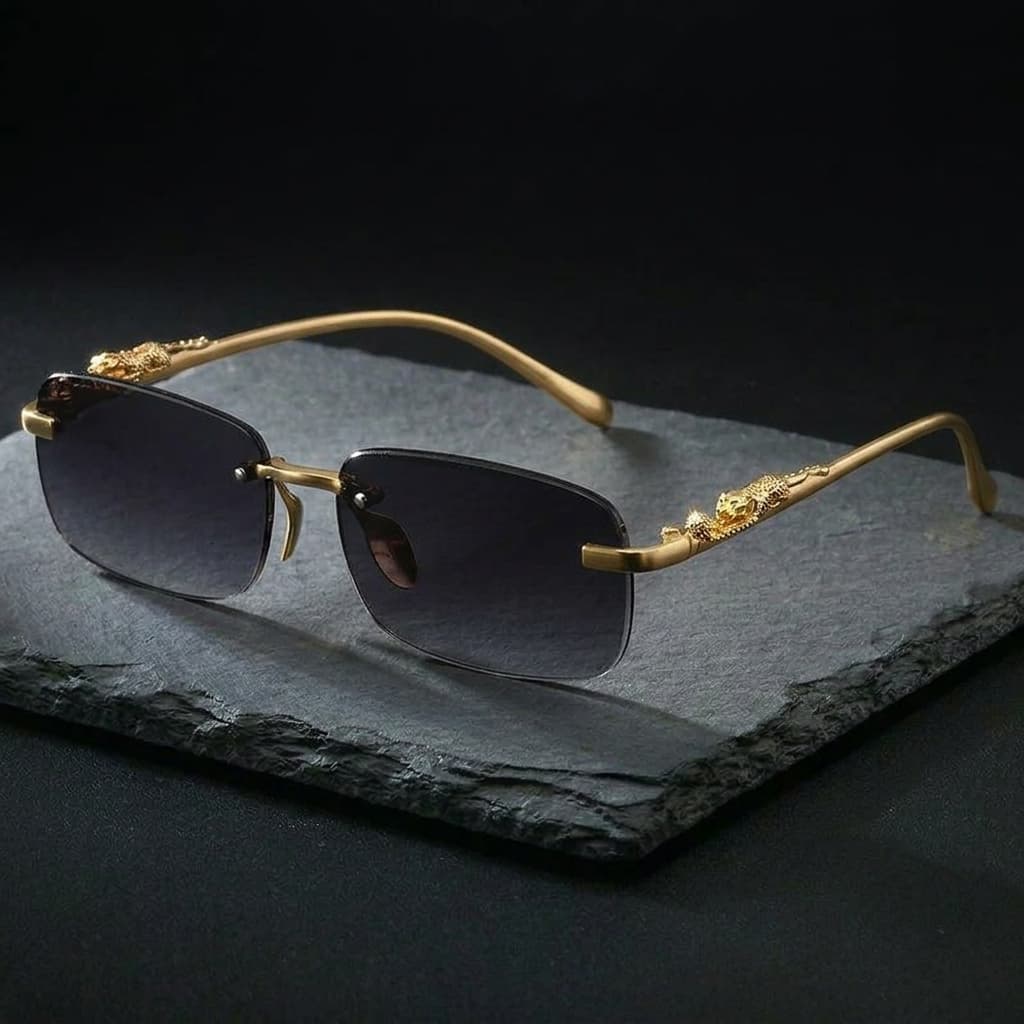 Sculptural Rimless Sunglasses 3