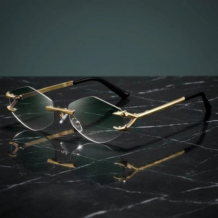 Sculptural Rimless Sunglasses 3