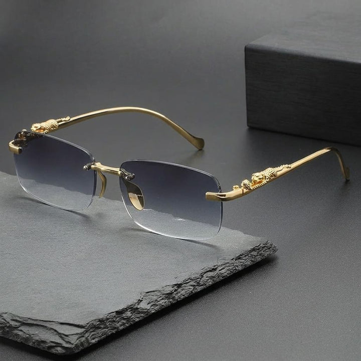 Sculptural Rimless Sunglasses 5