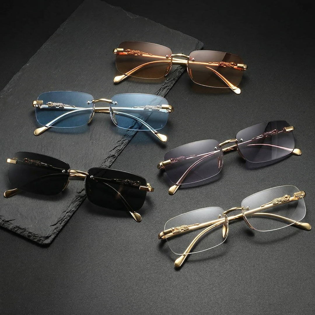 Sculptural Rimless Sunglasses 6