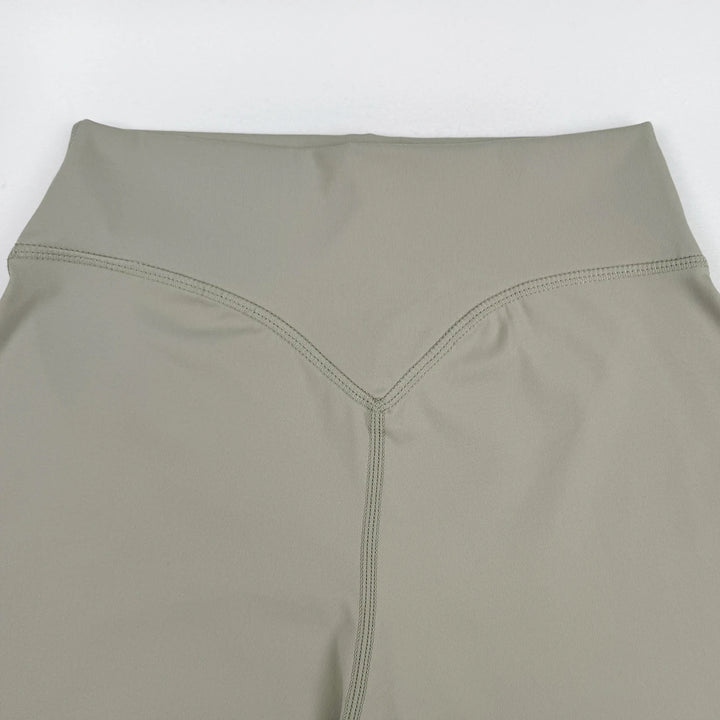 High-waisted flare leggings with brushed stretch fabric and skin-friendly finish for women