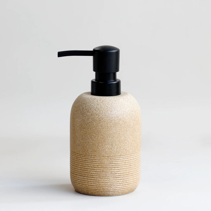 Brown Hand Pump Soap Bottle front view