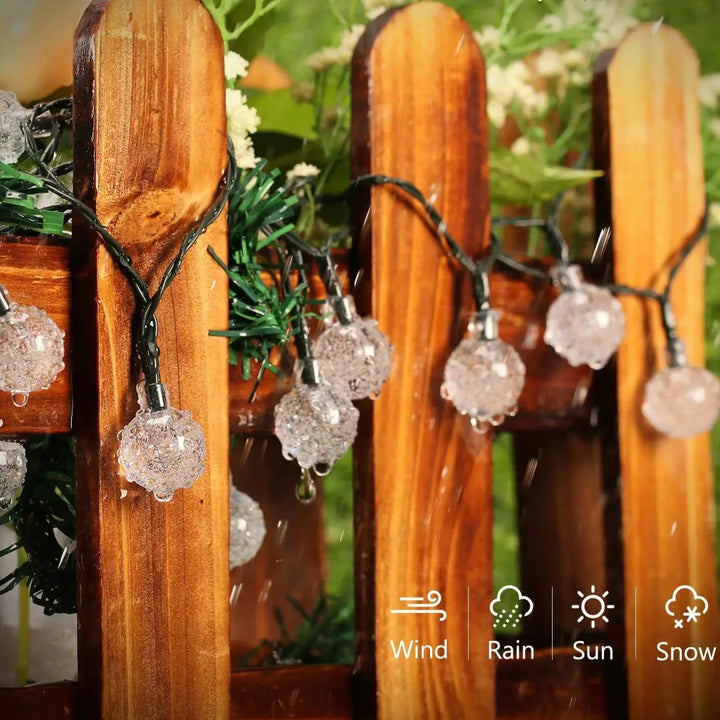 Warm Glow Solar Fairy Lights