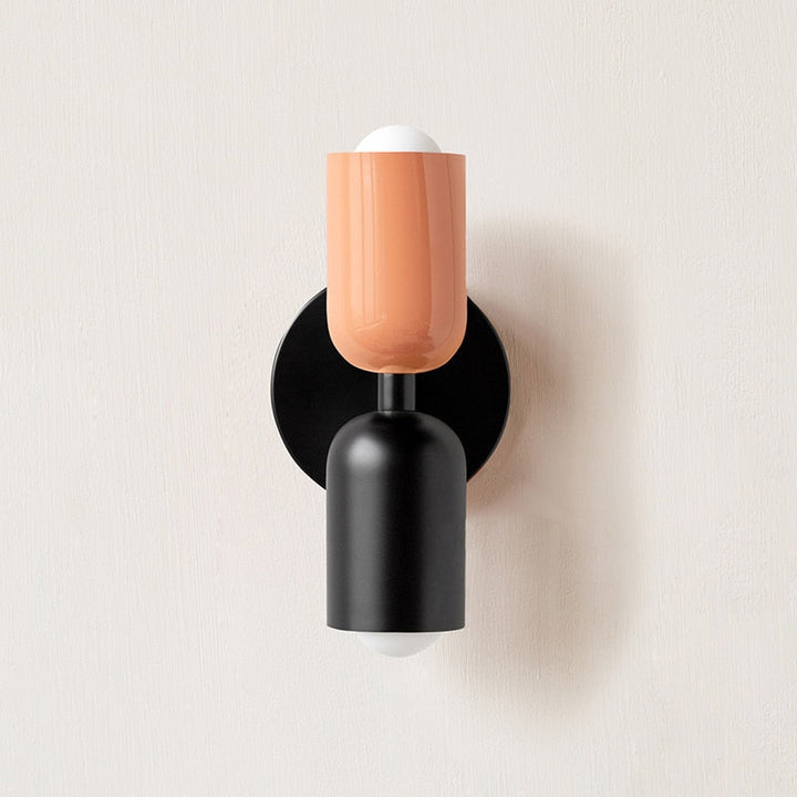 Bold Matte Twin-Bulb Sconce